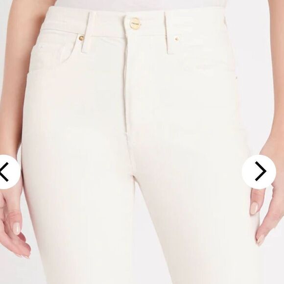 Frame Le Original high rise straight button fly jeans au natural 26 - Picture 15 of 16